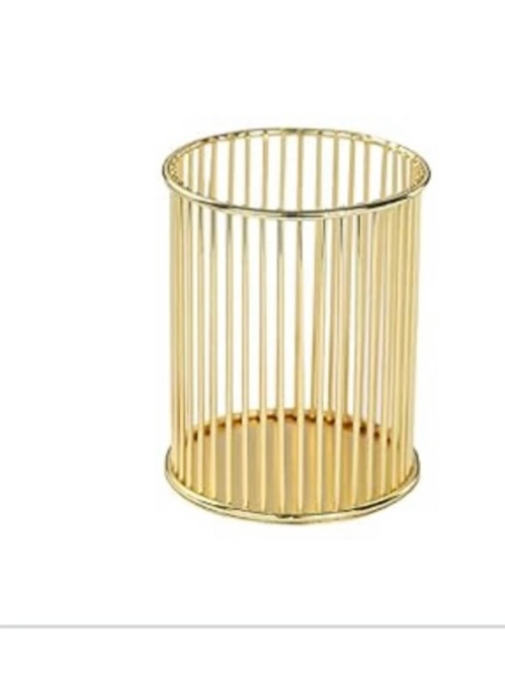 Gold Metal Pencil, pen/Make-up brush Cup Holder